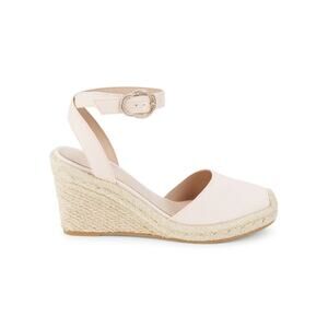 Stuart Weitzman Nude Espadrille Wedge Heel Nude Sandal Pumps Size 8.5